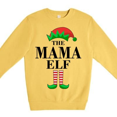 The Mama Elf Family Matching Christmas Premium Crewneck Sweatshirt