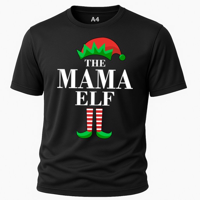 The Mama Elf Family Matching Christmas Cooling Performance Crew T-Shirt