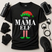 The Mama Elf Family Matching Christmas Cooling Performance Crew T-Shirt