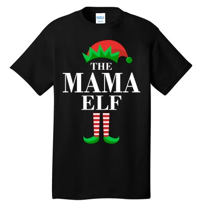 The Mama Elf Family Matching Christmas Tall T-Shirt