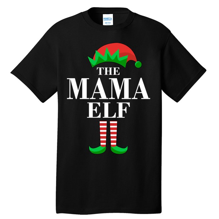 The Mama Elf Family Matching Christmas Tall T-Shirt