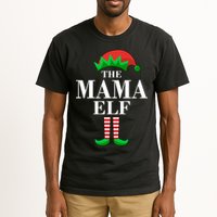 The Mama Elf Family Matching Christmas Tall T-Shirt