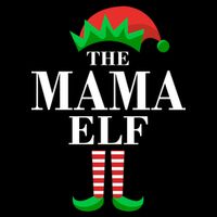 The Mama Elf Family Matching Christmas Tall T-Shirt