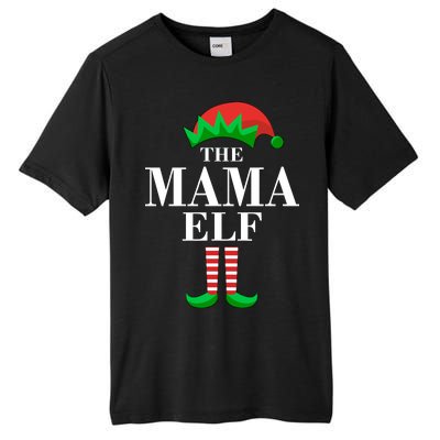 The Mama Elf Family Matching Christmas Tall Fusion ChromaSoft Performance T-Shirt