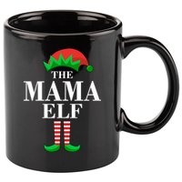 The Mama Elf Family Matching Christmas 11oz C Handle Ceramic Mug