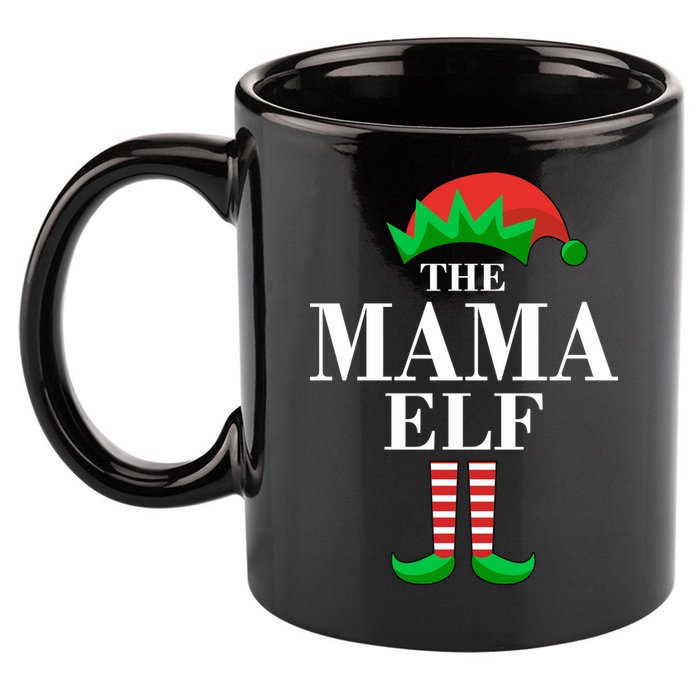 The Mama Elf Family Matching Christmas 11oz C Handle Ceramic Mug