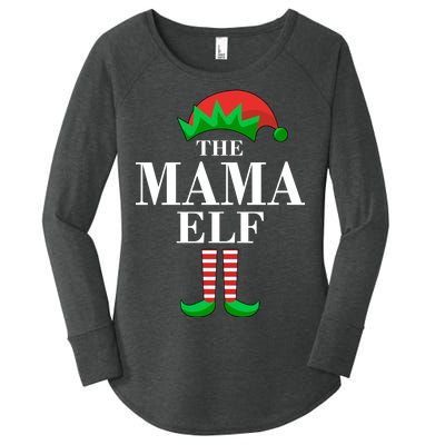 The Mama Elf Family Matching Christmas Women's Perfect Tri Tunic Long Sleeve Shirt