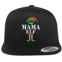 The Mama Elf Family Matching Christmas Flat Bill Trucker Hat