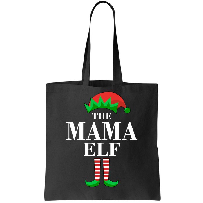 The Mama Elf Family Matching Christmas Tote Bag