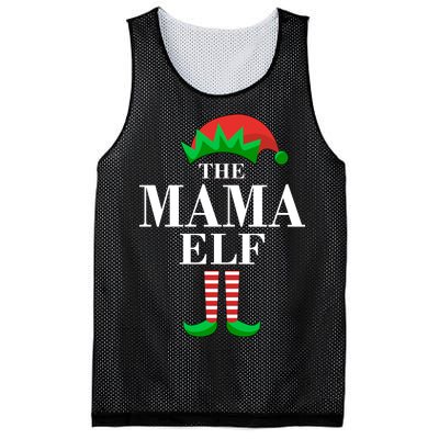 The Mama Elf Family Matching Christmas Mesh Reversible Basketball Jersey Tank