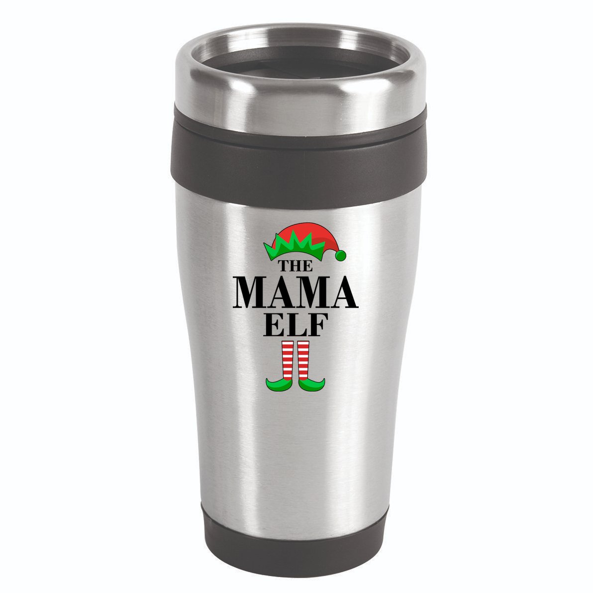 The Mama Elf Family Matching Christmas 16oz Travel Tumbler