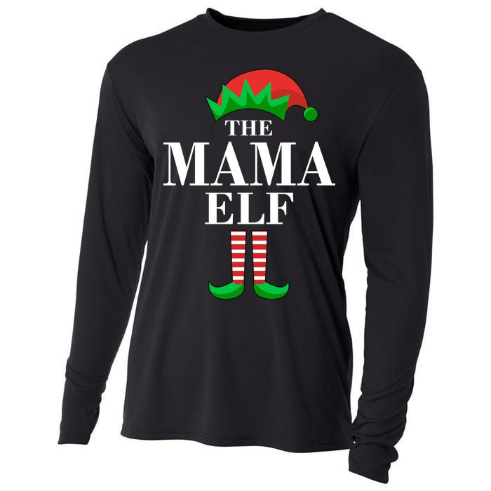 The Mama Elf Family Matching Christmas Cooling Performance Long Sleeve Crew