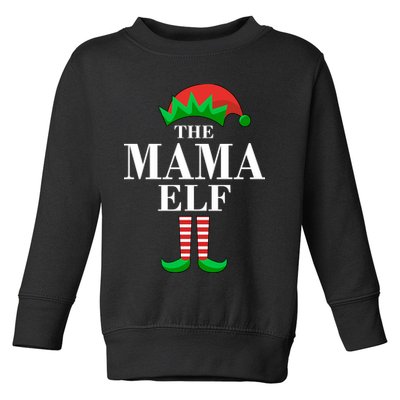 The Mama Elf Family Matching Christmas Toddler Sweatshirt