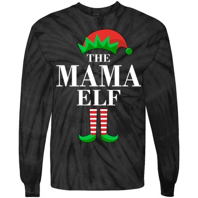 The Mama Elf Family Matching Christmas Tie-Dye Long Sleeve Shirt