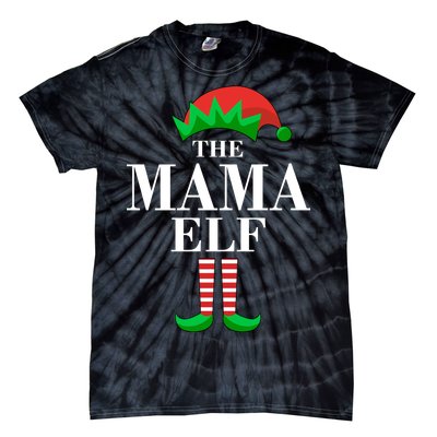 The Mama Elf Family Matching Christmas Tie-Dye T-Shirt