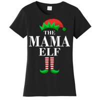 The Mama Elf Family Matching Christmas Women's T-Shirt