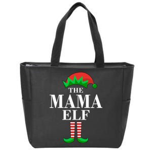 The Mama Elf Family Matching Christmas Zip Tote Bag