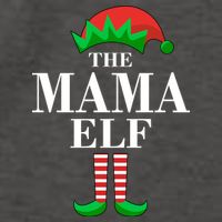 The Mama Elf Family Matching Christmas Vector Backpack