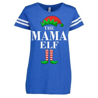 The Mama Elf Family Matching Christmas Enza Ladies Jersey Football T-Shirt