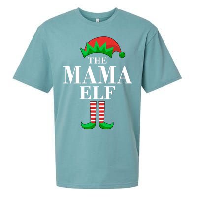 The Mama Elf Family Matching Christmas Sueded Cloud Jersey T-Shirt