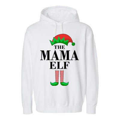 The Mama Elf Family Matching Christmas Garment-Dyed Fleece Hoodie