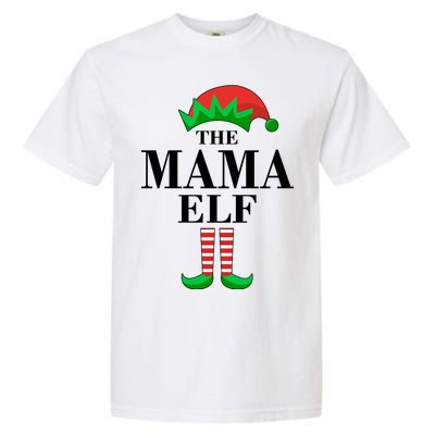 The Mama Elf Family Matching Christmas Garment-Dyed Heavyweight T-Shirt