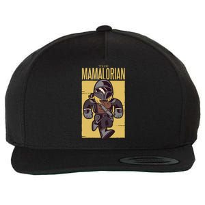 The Mamalorian Wool Snapback Cap