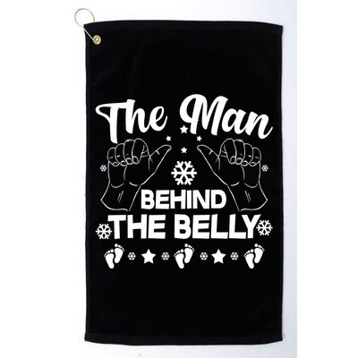 The Man Behind The Belly New Dad Golf Towel