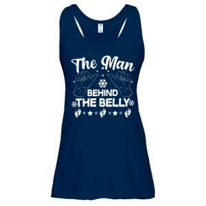 The Man Behind The Belly New Dad Ladies Essential Flowy Tank