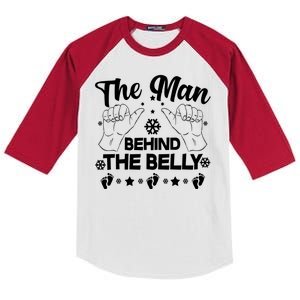 The Man Behind The Belly New Dad Kids Colorblock Raglan Jersey