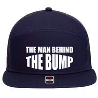 The Man Behind the Bump Pregnant Wife Daddy 7 Panel Mesh Trucker Snapback Hat