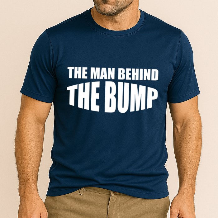The Man Behind the Bump Pregnant Wife Daddy Cooling Performance Crew T-Shirt
