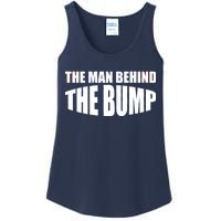 The Man Behind the Bump Pregnant Wife Daddy Ladies Essential Tank