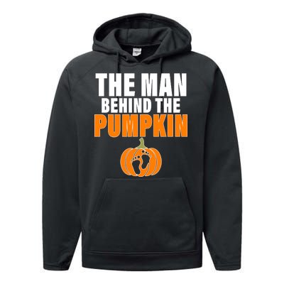 The Man Behind The Pumpkin Performance Fleece Hoodie