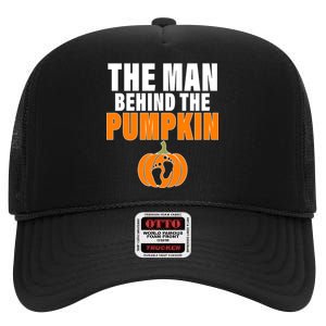 The Man Behind The Pumpkin High Crown Mesh Back Trucker Hat