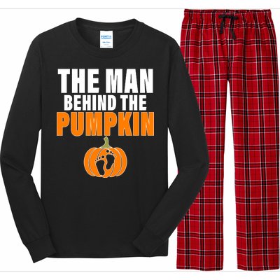 The Man Behind The Pumpkin Long Sleeve Pajama Set