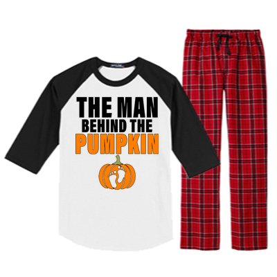 The Man Behind The Pumpkin Raglan Sleeve Pajama Set