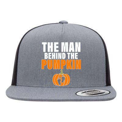 The Man Behind The Pumpkin Flat Bill Trucker Hat