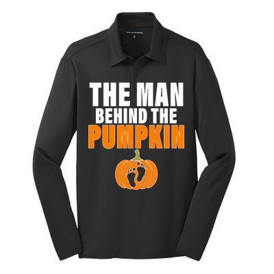 The Man Behind The Pumpkin Silk Touch Performance Long Sleeve Polo