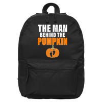 The Man Behind The Pumpkin 16 in Basic Backpack