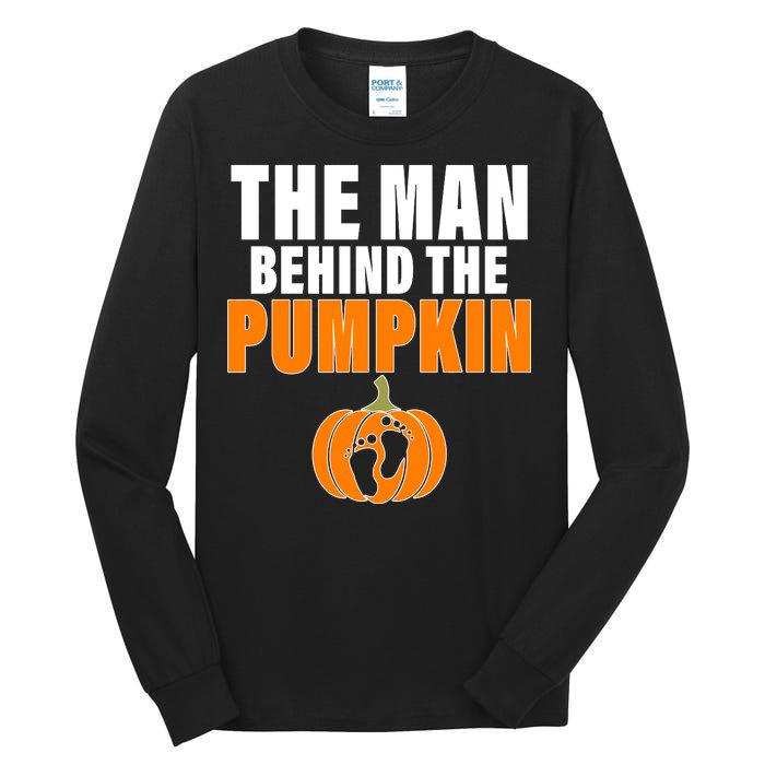 The Man Behind The Pumpkin Tall Long Sleeve T-Shirt