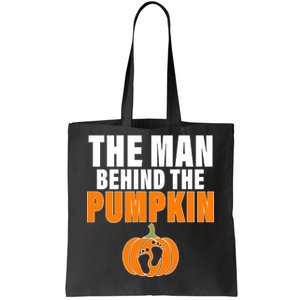 The Man Behind The Pumpkin Tote Bag