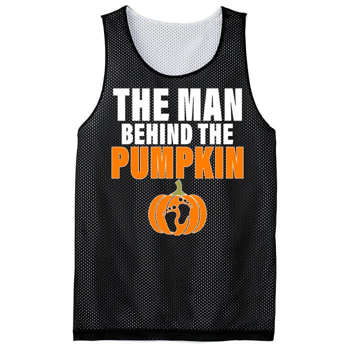 The Man Behind The Pumpkin Mesh Reversible Basketball Jersey Tank