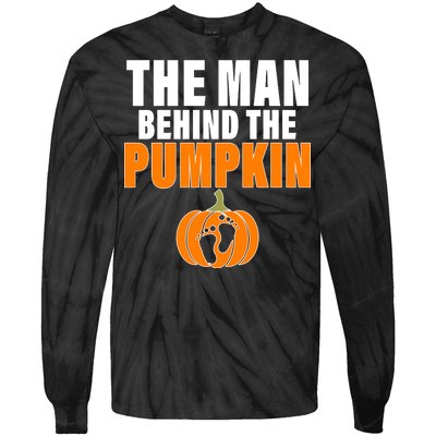 The Man Behind The Pumpkin Tie-Dye Long Sleeve Shirt