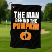 The Man Behind The Pumpkin Golf Towel