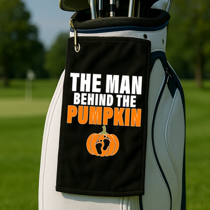 The Man Behind The Pumpkin Golf Towel