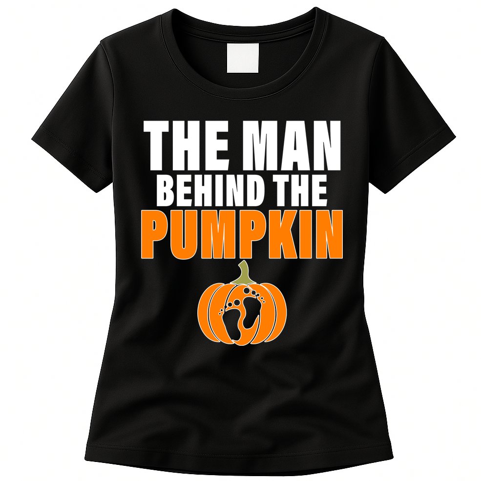 The Man Behind The Pumpkin Womens T-Shirt