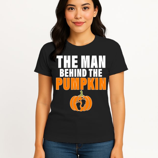The Man Behind The Pumpkin Womens T-Shirt