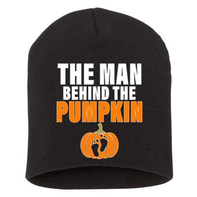 The Man Behind The Pumpkin Short Acrylic Beanie