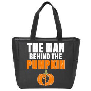 The Man Behind The Pumpkin Zip Tote Bag